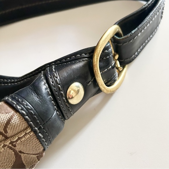 Coach Logo Jacquard Bleecker Bucket Shoulder Bag Purse 11437 - Picture 5 of 8